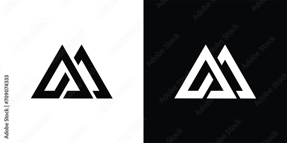 Minimalist Letter A A monogram logo design vector template