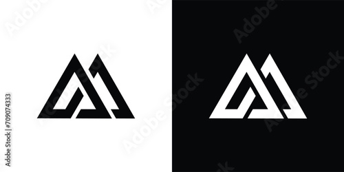 Minimalist Letter A A monogram logo design vector template