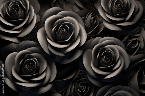 Black roses abstract wallpaper