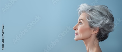 Portrait of a middle-aged woman model