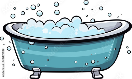 Bathtub clipart design illustration