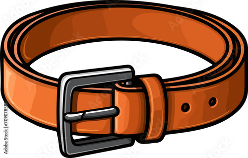 Leather belt clipart design illustration