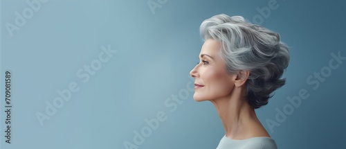 Portrait of a middle-aged woman model