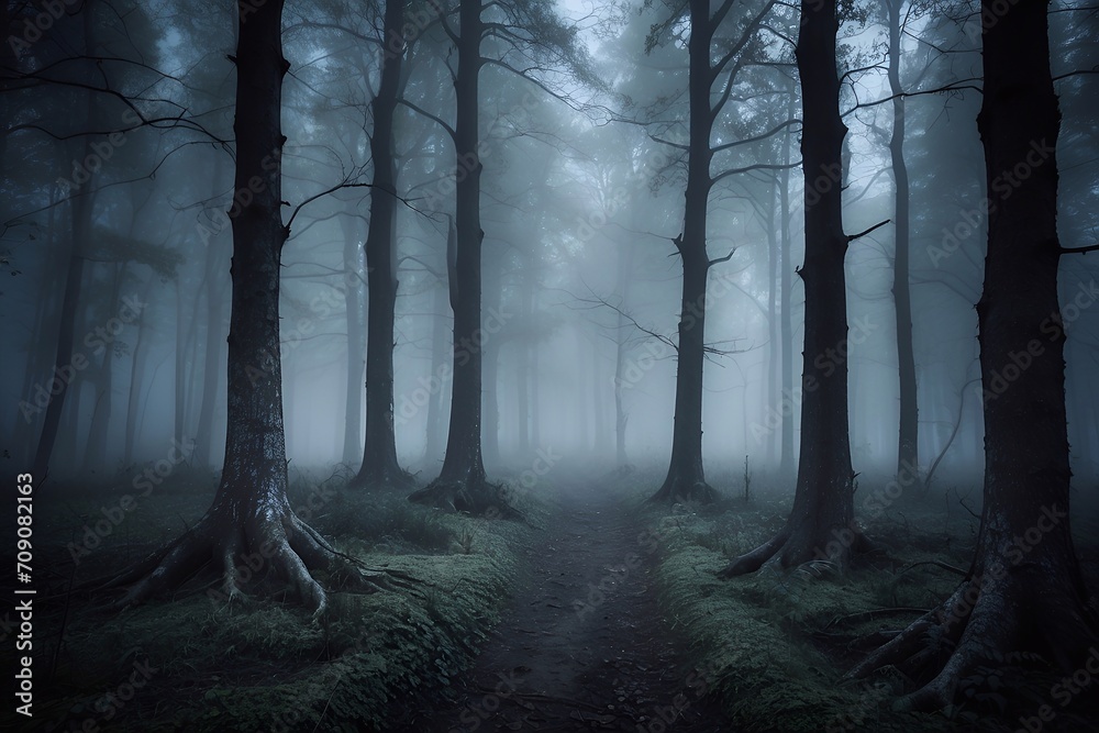 Fototapeta premium fog in the forest