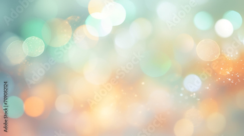 Festive elegant abstract background with bokeh lights and stars Texture photo