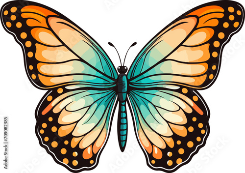 Butterfly clipart design illustration