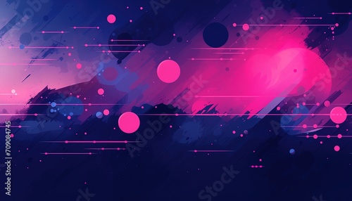 pink and blue toned background with dots 