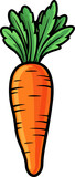 Carrot clipart design illustration
