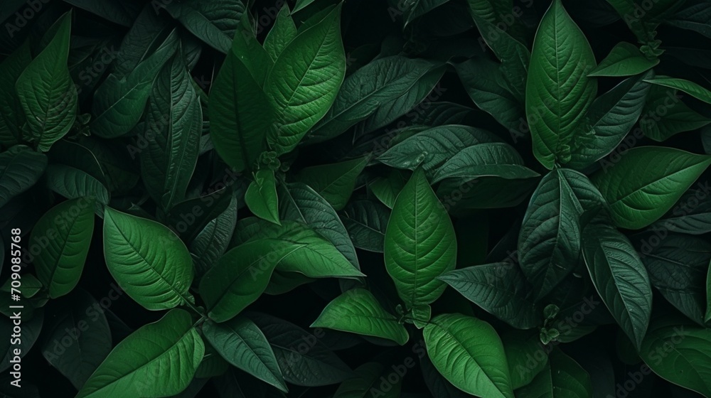 Textures of abstract green leaves for tropical leaf background - Generative AI Textures of abstract green leaves for tropical leaf background - Generative AI