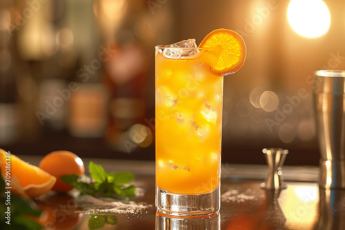 Klassischer Harvey Wallbanger Cocktail photo