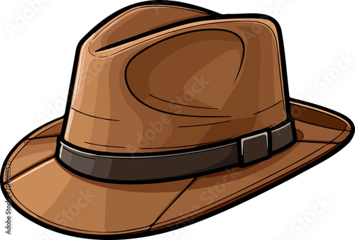 Cowboy hat clipart design illustration