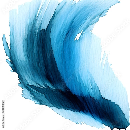 , **abstract art depicting straight line vertical blue black ink watercolor brush strokes from a wide horse hair brush --style raw --s Ai generative> photo