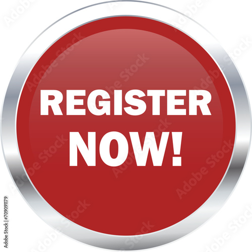 Register Now Button sign, Register Now symbol vector