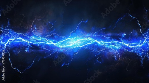 lightning in the night sky 	 photo