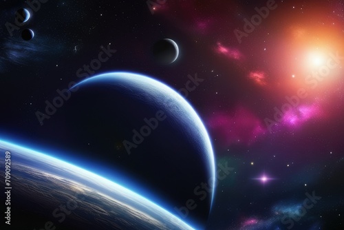 Space  galaxy background design