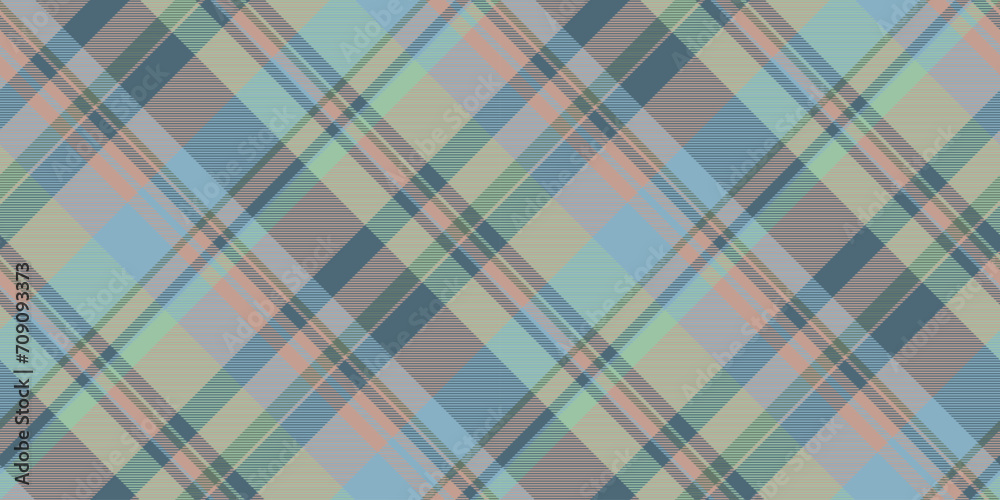 Mature texture seamless plaid, trade background check tartan. Elegant vector textile fabric pattern in pastel and cyan colors. Mature texture seamless plaid, trade background check tartan. Elegant vector textile fabric pattern in pastel and cyan colors.