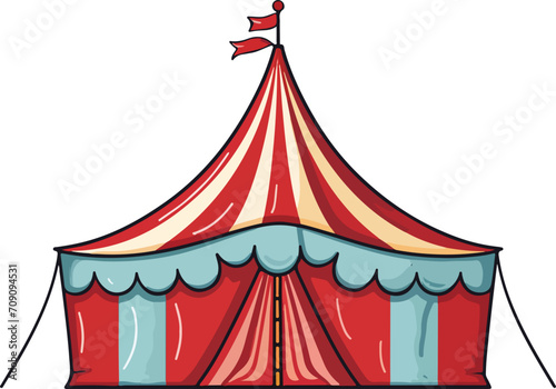 Circus tent clipart design illustration