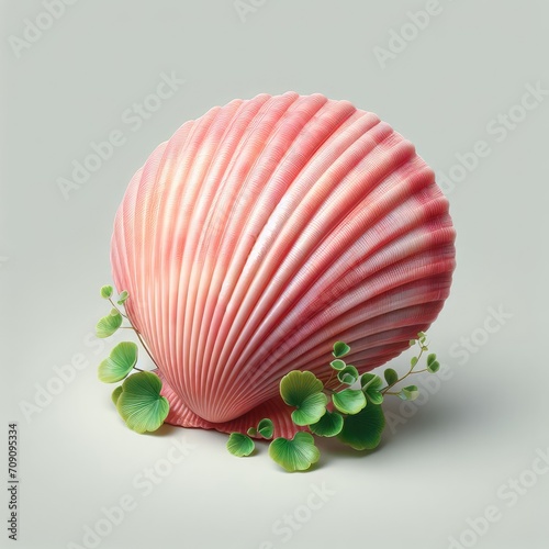 seashell on white