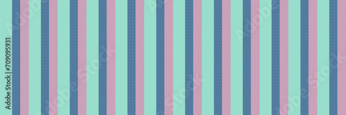 Manufactory background textile vertical, 70s fabric texture stripe. Celebrate vector lines seamless pattern in teal and pink colors.