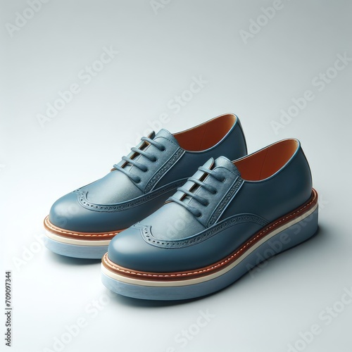 pair of blue shoes