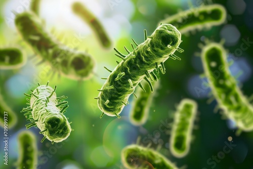 Environmental factors influence the proliferation of beneficial bacteria and the proliferation of viruses photo