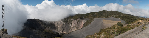 The Crater of Irazu Volcano at Irazu Volcano National Park, Costa Rica. photo