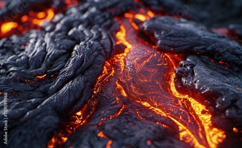 close up of magma