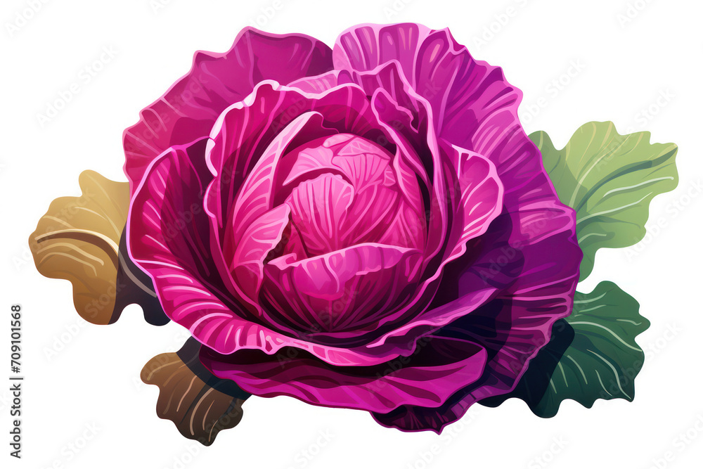 Obraz premium Watercolor Floral Illustration: Serene Beauty in a Garden of Blooming Flowers on a Decorative White Background