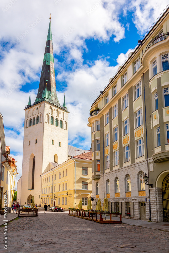 St. Olaf's church in Tallinn old town, Estonia