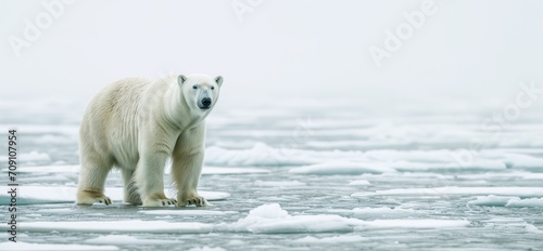polar bear standing tall