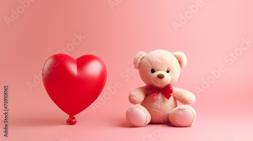 Vibrant Valentine's Day background, hearts background © Derby
