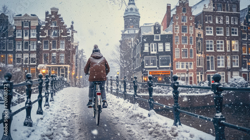 Snow in Amsterdam