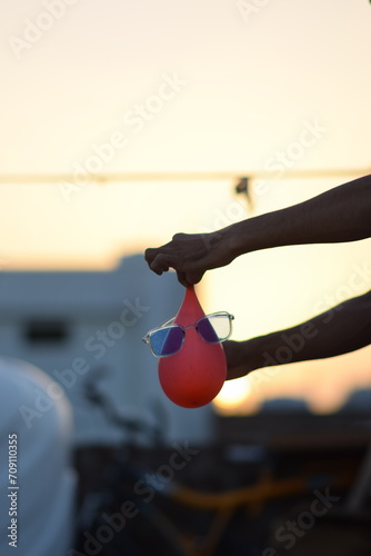 balloon filled with water