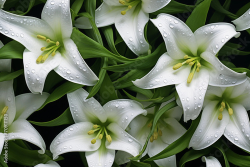 background of Lily buds