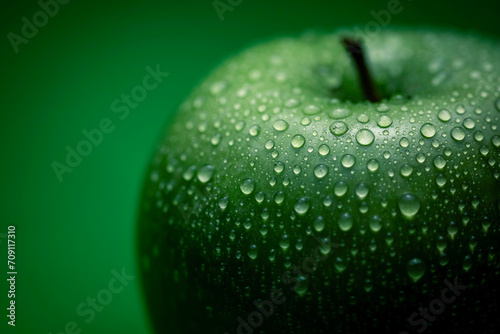 green apple macro