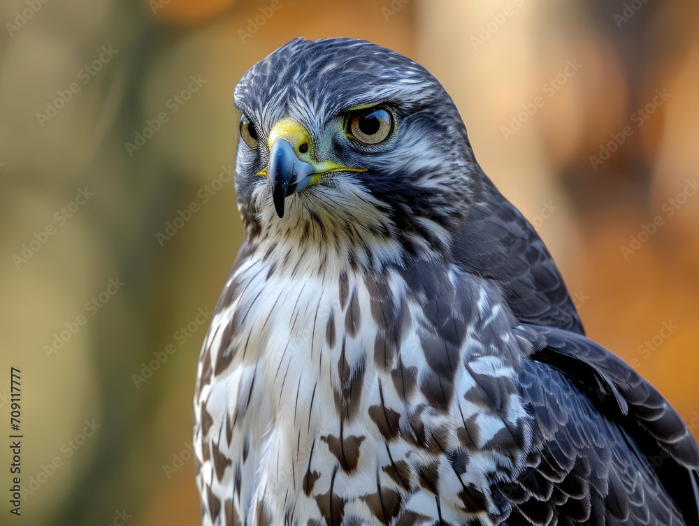 Obraz premium Closeup Portrait of Northern goshawk bird
