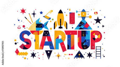 Startup concept isolated on transparent background, PNG