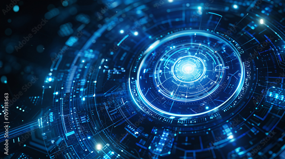 High speed glowing lines background emitted by technology circular turntable, digital abstract creative concept illustration High speed glowing lines background emitted by technology circular turntable, digital abstract creative concept illustration