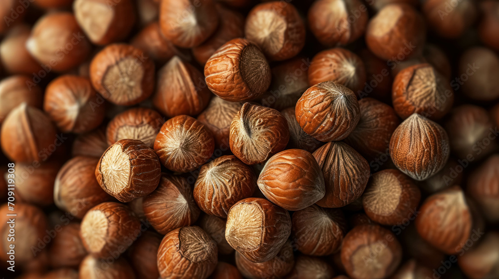 Nuts Texture For Healhy Food And Nutrition. Dried Fruits Texture Concept