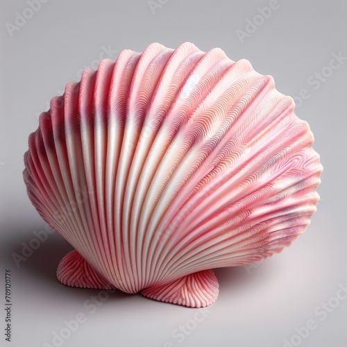 seashell on white 