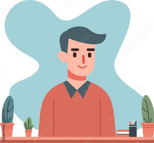 Free vector business people working in the office