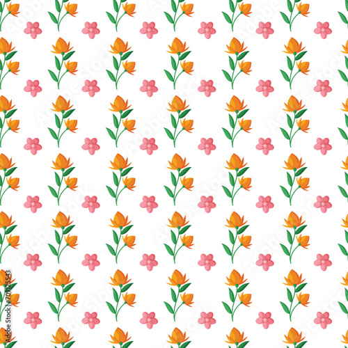 Free vector flat design small flowers pattern © salma