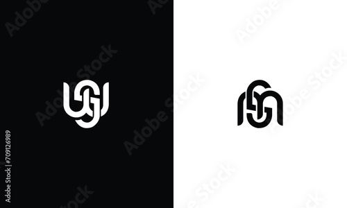MS, WS abstract letters logo monogram