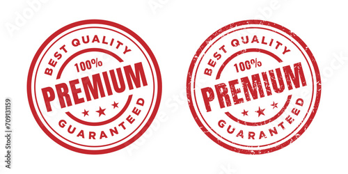 Premium stamp sign. Vector design