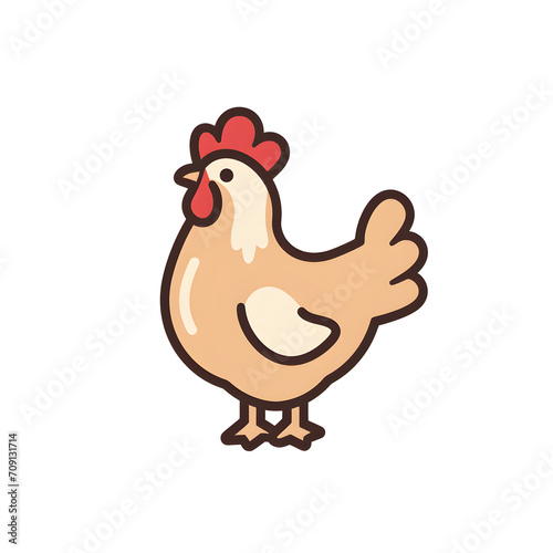 2d icon of a chicken  © Violeta