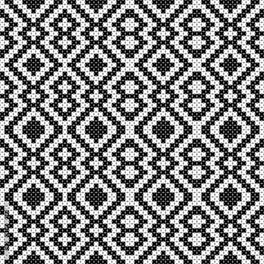black and white knitted fabric in ethnic style black and white knitted fabric in ethnic style