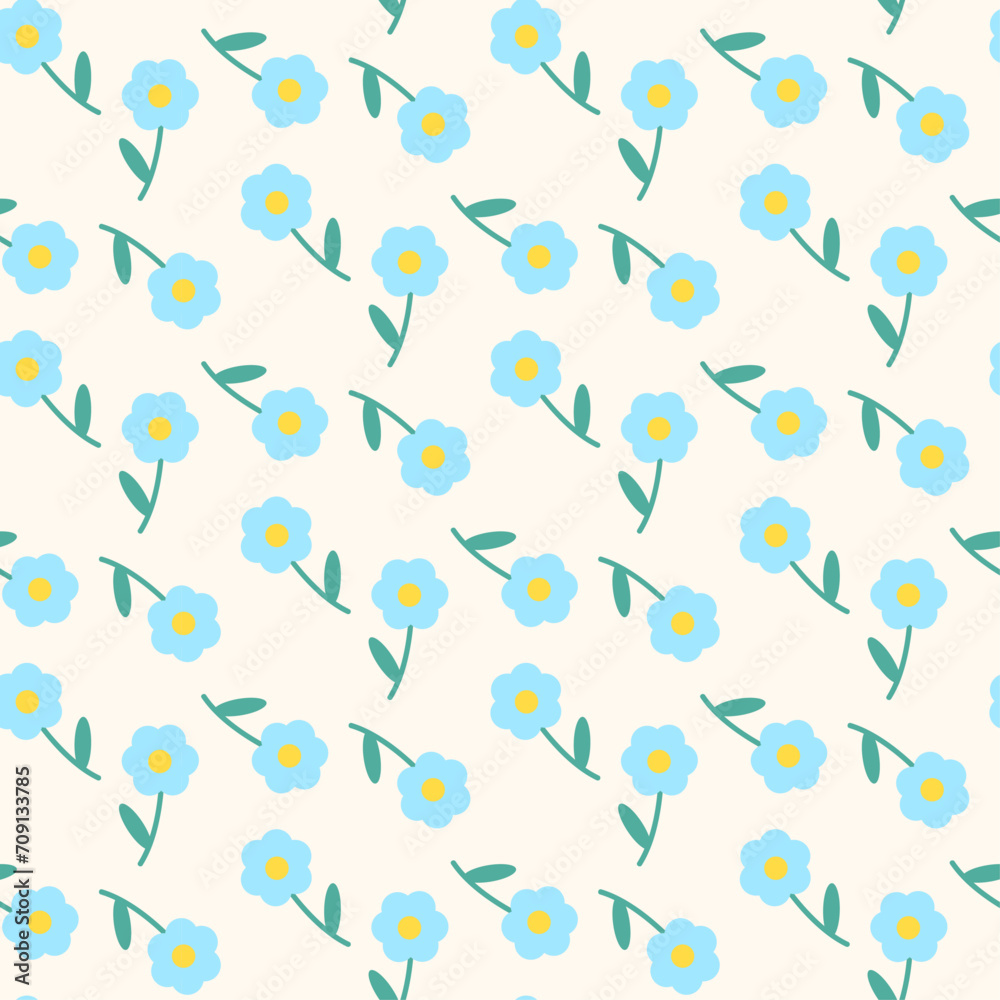 blue flowers on a beige background blue flowers on a beige background