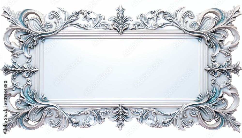 winter snow crystal frame