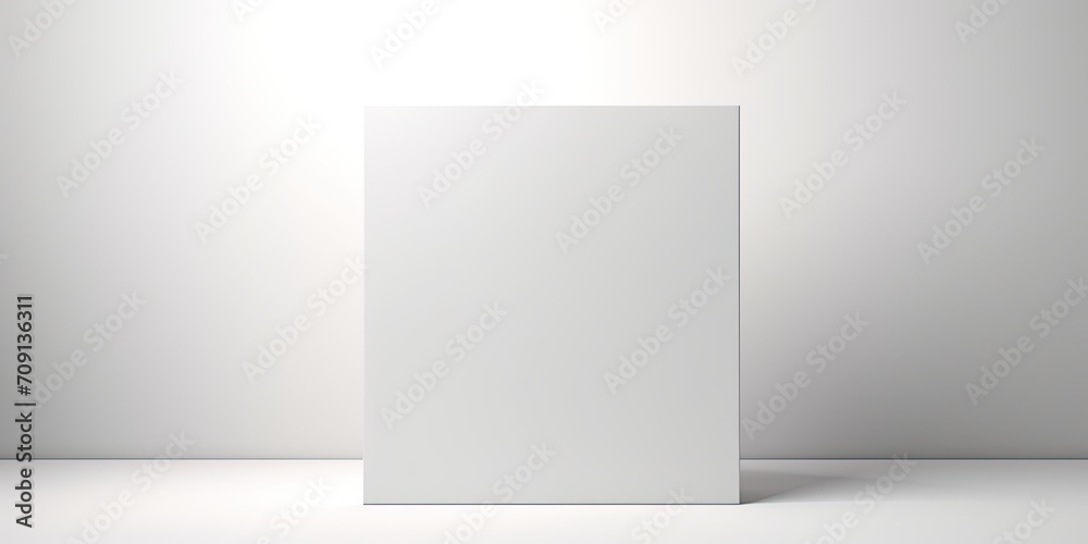 White square product display for advertising products