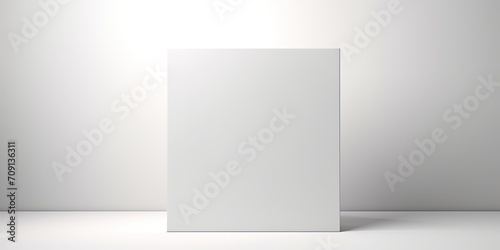 White square product display for advertising products